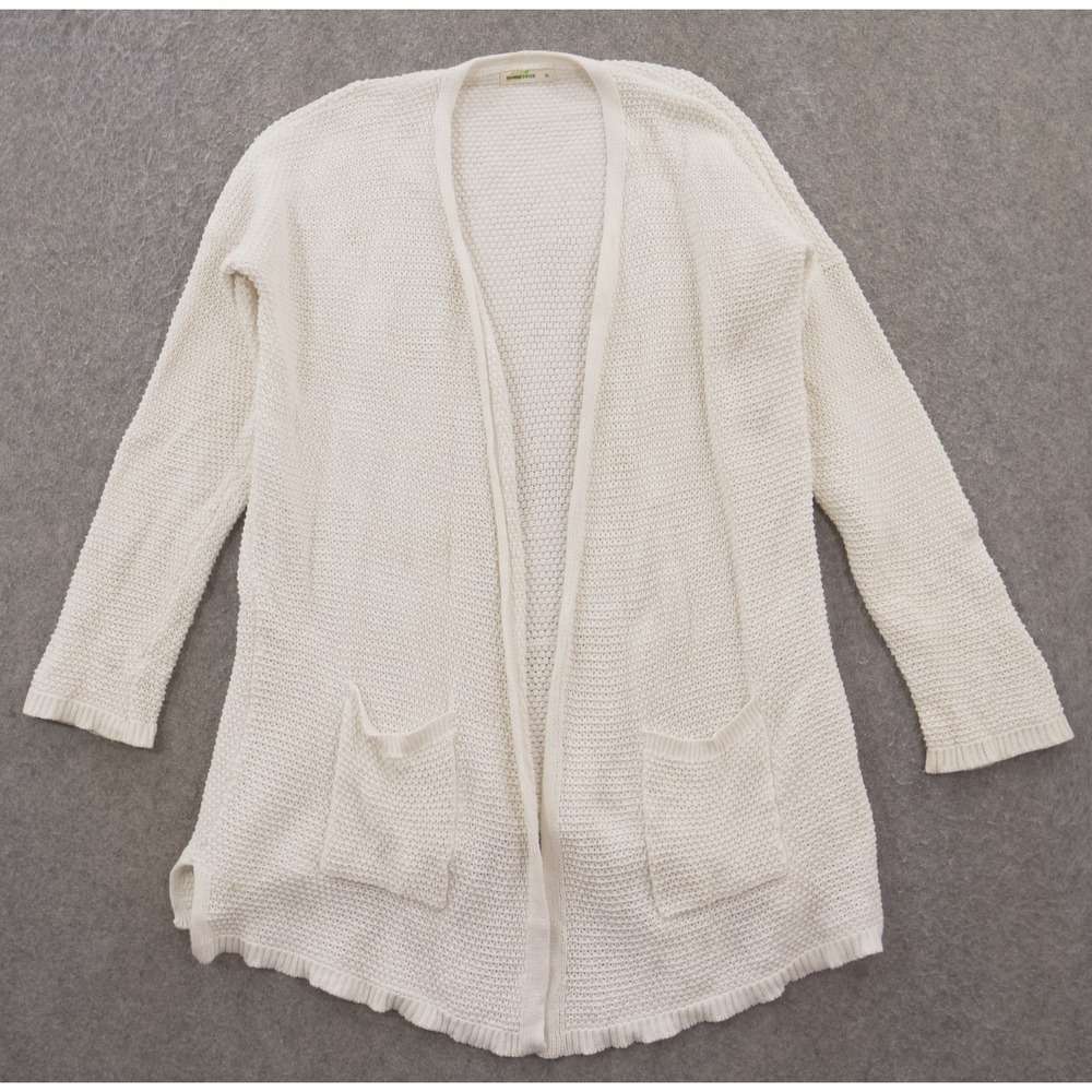 Marine Layer Sweater Cardigan Womens Extra Large Beige Knit Open Front
